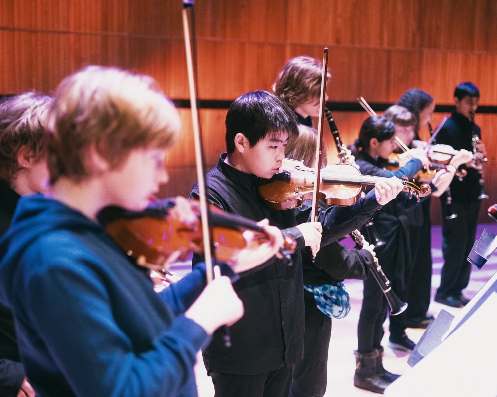 Young people performing in our Sound Out concert