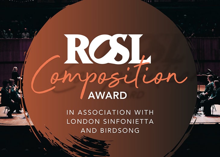 ROSL Composition Award 2022 creative