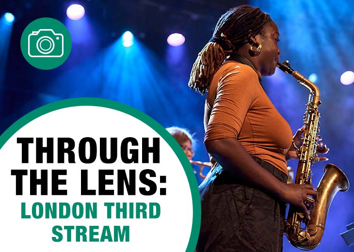 An image of saxophonist and composer Cassie Kinoshi at London Sinfonietta's London Third Stream concert