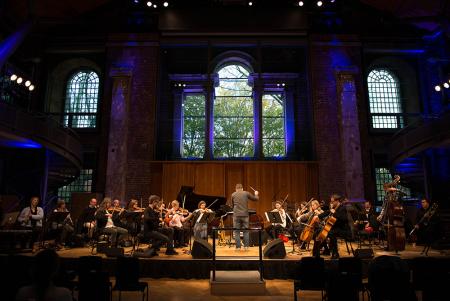 The London Sinfonietta rehearse in the beautiful LSO St Luke's, November 2016