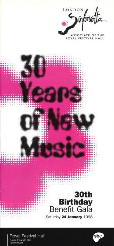 1998 - 30 Years of New Music: 30th Birthday Benefit Gala, 24 January