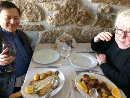 Nicholas Snowman with Harrison Birtwistle in Porto