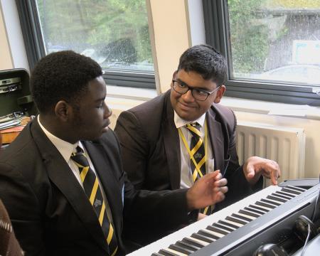 St Ignatius students in composition workshop