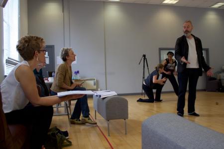 Tansy Davies in rehearsals
