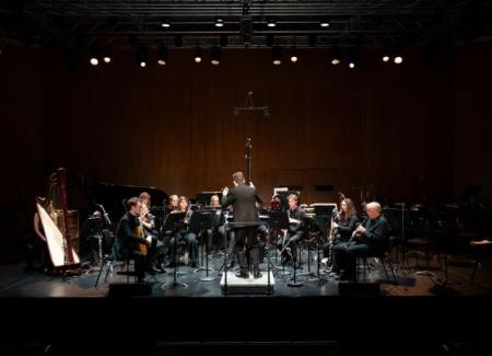 Academy concert onstage at the Purcell Room
