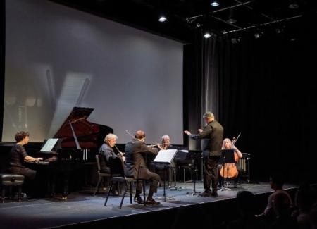 Turning Points: Organised Sound concert, orchestra onstage 