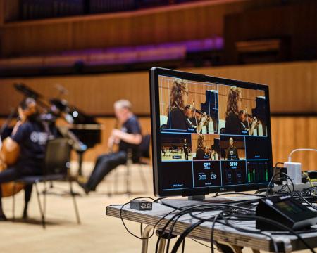Behind the Scenes of a concert rehearsal 