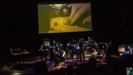 The London Sinfonietta performing at the Southbank Centre in Long Song of Solitude