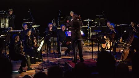 The London Sinfonietta performing at the Southbank Centre in Long Song of Solitude
